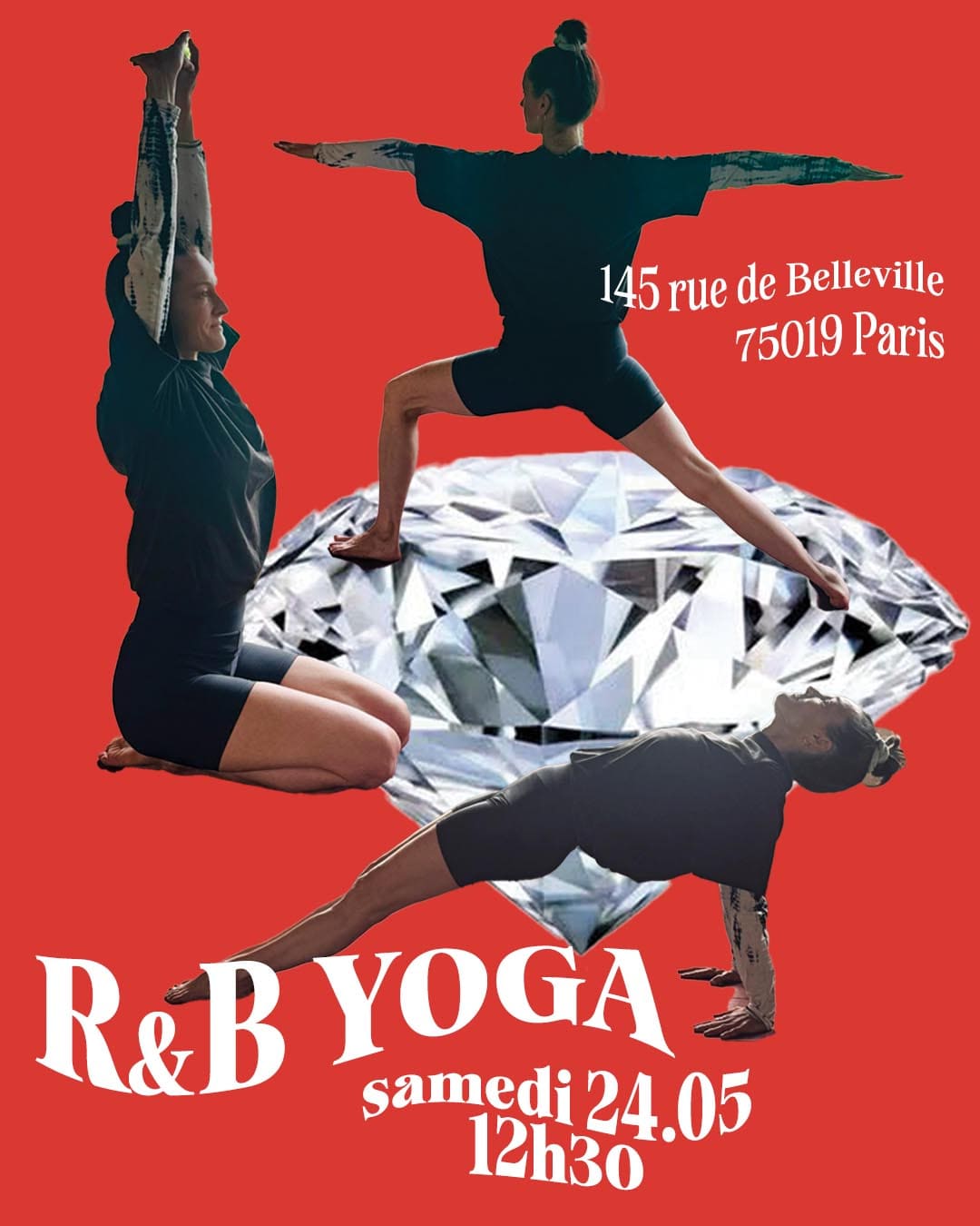 R&B YOGA 24/05/25 AU LEGATO (PARIS 19ÈME) 12H30-13H30