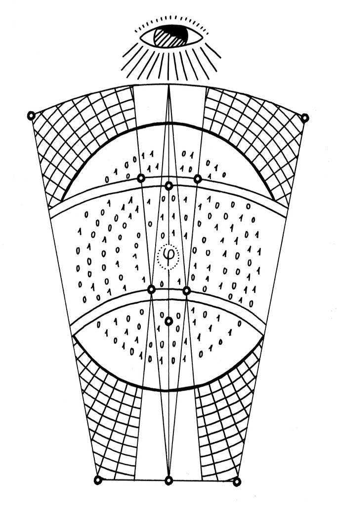 FADED BLUE YOGA BAG x 'A.I.' KYLAM PRINT